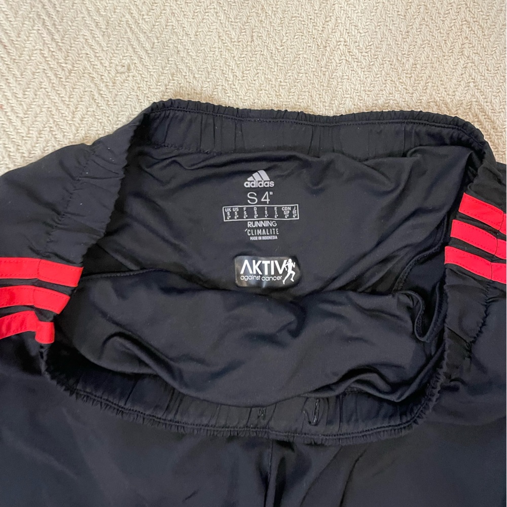 black adidas athletic shorts